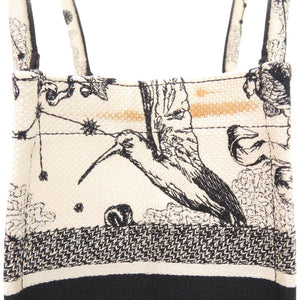 美品 クリスチャンディオール ブックトート ミディアム M1296ZRHZ-M06E キャンバス ホワイト トートバッグ 白 0044【中古】Christian Dior