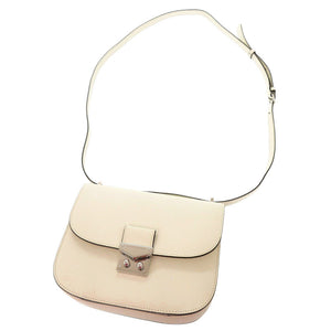 新品同様 ボナベンチュラ ステラ レザー ホワイト ショルダーバッグ 白 0059【中古】BONAVENTURA