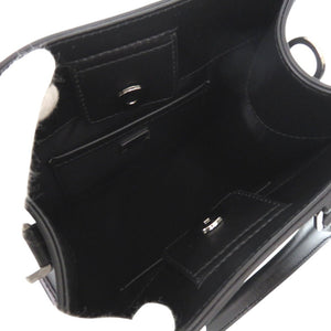 未使用品 ドルチェアンドガッバーナ クロスボディバッグ ショルダーバッグ レザー ブラック 0068【中古】DOLCE&GABBANA