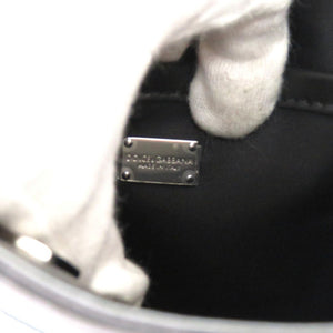 未使用品 ドルチェアンドガッバーナ クロスボディバッグ ショルダーバッグ レザー ブラック 0068【中古】DOLCE&GABBANA