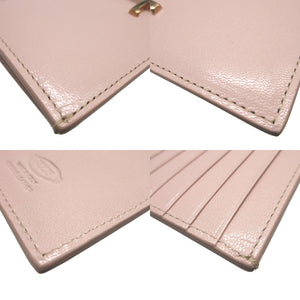 新品同様 トッズ タイムレスT レザー ピンクベージュ フラグメントケース コインケース カードケース 0078【中古】TOD’S