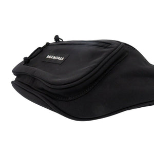 美品 バレンシアガ 482389 ナイロン ブラック ウエストバッグ ボディバッグ 黒 0098【中古】BALENCIAGA