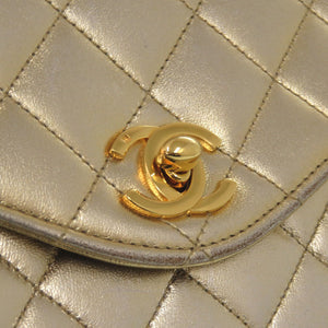 シャネル マトラッセ ココマーク チェーン ラムスキン ゴールド ハンドバッグ 0108【中古】CHANEL