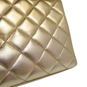 シャネル マトラッセ ココマーク チェーン ラムスキン ゴールド ハンドバッグ 0108【中古】CHANEL
