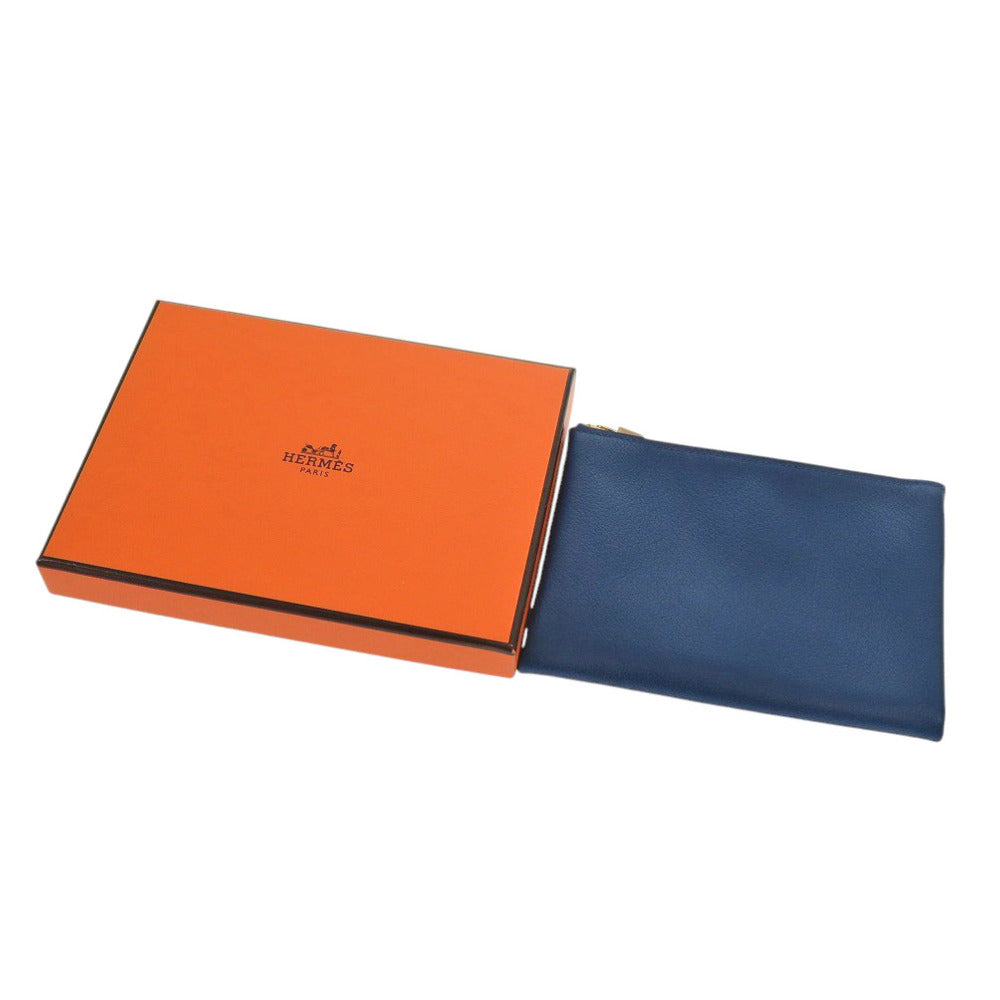 未使用 エルメス アトゥー PM エバーカラー ブルー D刻印(2019年製) ポーチ 青 0148【中古】HERMES