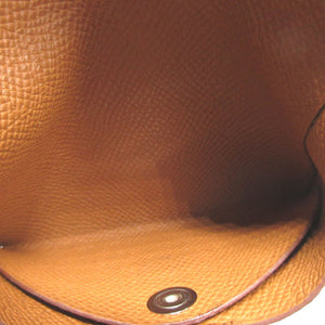 新品同様 エルメス カルヴィデュオ U刻印(2022年製) ヴォーエプソン ゴールド コインケース 財布 0211【中古】HERMES