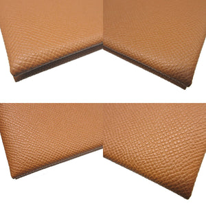 新品同様 エルメス カルヴィデュオ U刻印(2022年製) ヴォーエプソン ゴールド コインケース 財布 0211【中古】HERMES