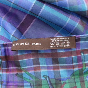 美品 エルメス パウニー族の首長 シルク マルチカラー スカーフ 0226【中古】HERMES