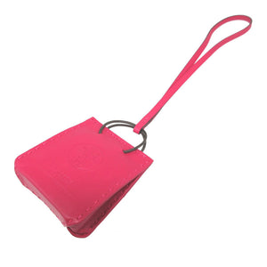 新品同様 エルメス サックオランジュ アニューミロ Y刻印(2020年製) ローズメキシコ バッグチャーム キーホルダー 0256【中古】HERMES