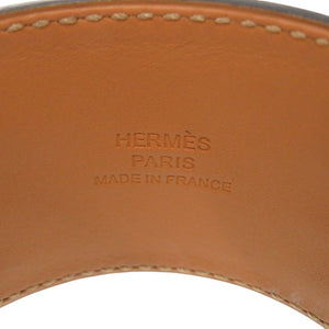 美品 エルメス コリエドシアン ボックスカーフ ブラック □R刻印(2014年製) シルバー金具 ブレスレット 0260【中古】HERMES