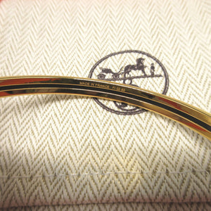 美品 エルメス ユニ 2023年製 メタル グレージュ ゴールド ブレスレット バングル 0275【中古】HERMES