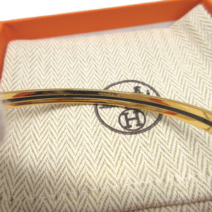 美品 エルメス ユニ 2023年製 メタル グレージュ ゴールド ブレスレット バングル 0275【中古】HERMES