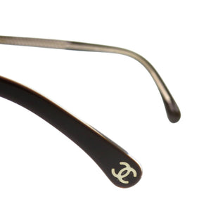 美品 シャネル ココマーク 5403 A プラスチック ブラウン サングラス 0279【中古】CHANEL