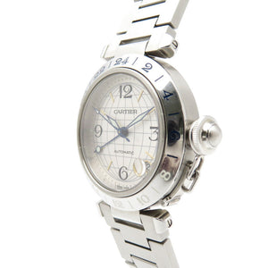 カルティエ パシャC メリディアン W31029M7 自動巻き 腕時計 SS シルバー 0285【中古】CARTIER メンズ レディース ユニセックス