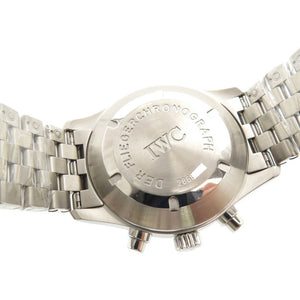 新品同様 IWC フリーガー クロノグラフ IW370607 自動巻き 腕時計 SS ブラック 黒文字盤 インターナショナルウォッチカンパニー 0288【中古】メンズ