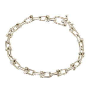 ティファニー ハードウェア スモール リンク シルバー925 ブレスレット 0295【中古】TIFFANY&Co.