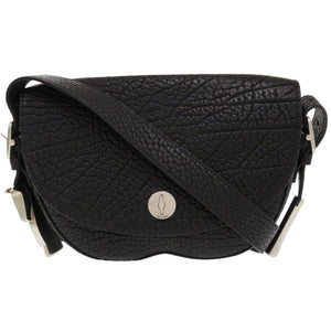 新品同様 バーバリー 8075511 レザー/レザー ブラック ショルダーバッグ 黒 0312【中古】BURBERRY