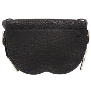 新品同様 バーバリー 8075511 レザー/レザー ブラック ショルダーバッグ 黒 0312【中古】BURBERRY