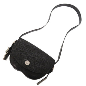 新品同様 バーバリー 8075511 レザー/レザー ブラック ショルダーバッグ 黒 0312【中古】BURBERRY