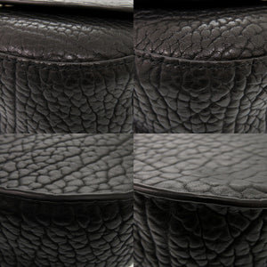 新品同様 バーバリー 8075511 レザー/レザー ブラック ショルダーバッグ 黒 0312【中古】BURBERRY