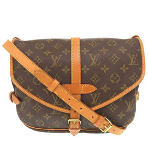 美品 ルイ ヴィトン ソミュール30 モノグラム M42256 ブラウン ショルダーバッグ LV 0314【中古】LOUIS VUITTON