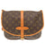 美品 ルイ ヴィトン ソミュール30 モノグラム M42256 ブラウン ショルダーバッグ LV 0314【中古】LOUIS VUITTON
