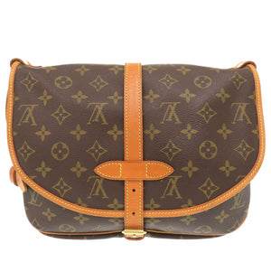 美品 ルイ ヴィトン ソミュール30 モノグラム M42256 ブラウン ショルダーバッグ LV 0314【中古】LOUIS VUITTON