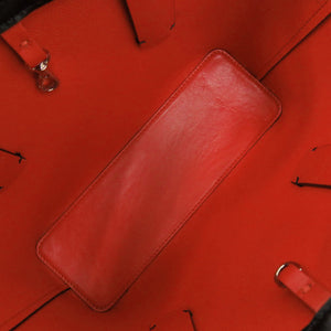 新品同様 クリスチャンルブタン ペイント カバタ ミニ 2WAY カーフレザー ブラック トートバッグ 黒 0340【中古】Christian Louboutin