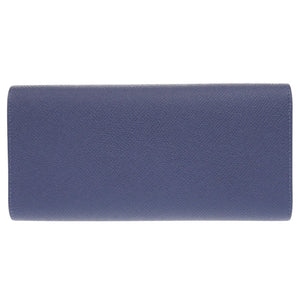 新品同様 エルメス パッサン ロング サングル カヴァル ヴォーエプソン ブルーブライトン シルバー金具 C刻印(2018年製) 長財布 0352【中古】HERMES