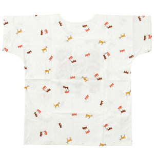 未使用品 エルメス カチナ コットン サイズ44 ホワイト マルチカラー 半袖Ｔシャツ 0355【中古】HERMES
