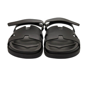 未使用 エルメス シプレ 222000ZH サイズ44 28.5cm カーフ/シェーブル ブラック サンダル 黒 0359【中古】HERMES