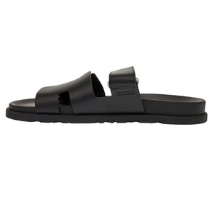 未使用 エルメス シプレ 222000ZH サイズ44 28.5cm カーフ/シェーブル ブラック サンダル 黒 0359【中古】HERMES