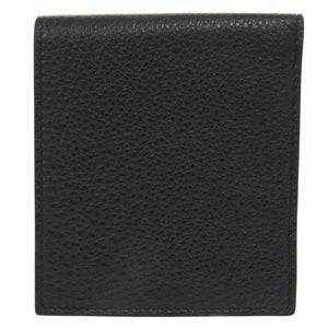 未使用品 プラダ コインポケット付ヴィッテロダイノ 2MO738 レザー ブラック 二つ折り財布 0364【中古】PRADA メンズ