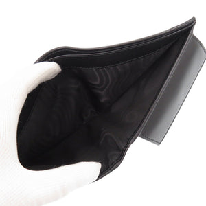 未使用品 プラダ コインポケット付ヴィッテロダイノ 2MO738 レザー ブラック 二つ折り財布 0364【中古】PRADA メンズ