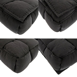 新品同様 ボッテガヴェネタ PADDED CASSETTE MINI パデッド カセット ミニ 691018 ナイロン ブラック ショルダーバッグ 黒 0365【中古】BOTTEGAVENETA