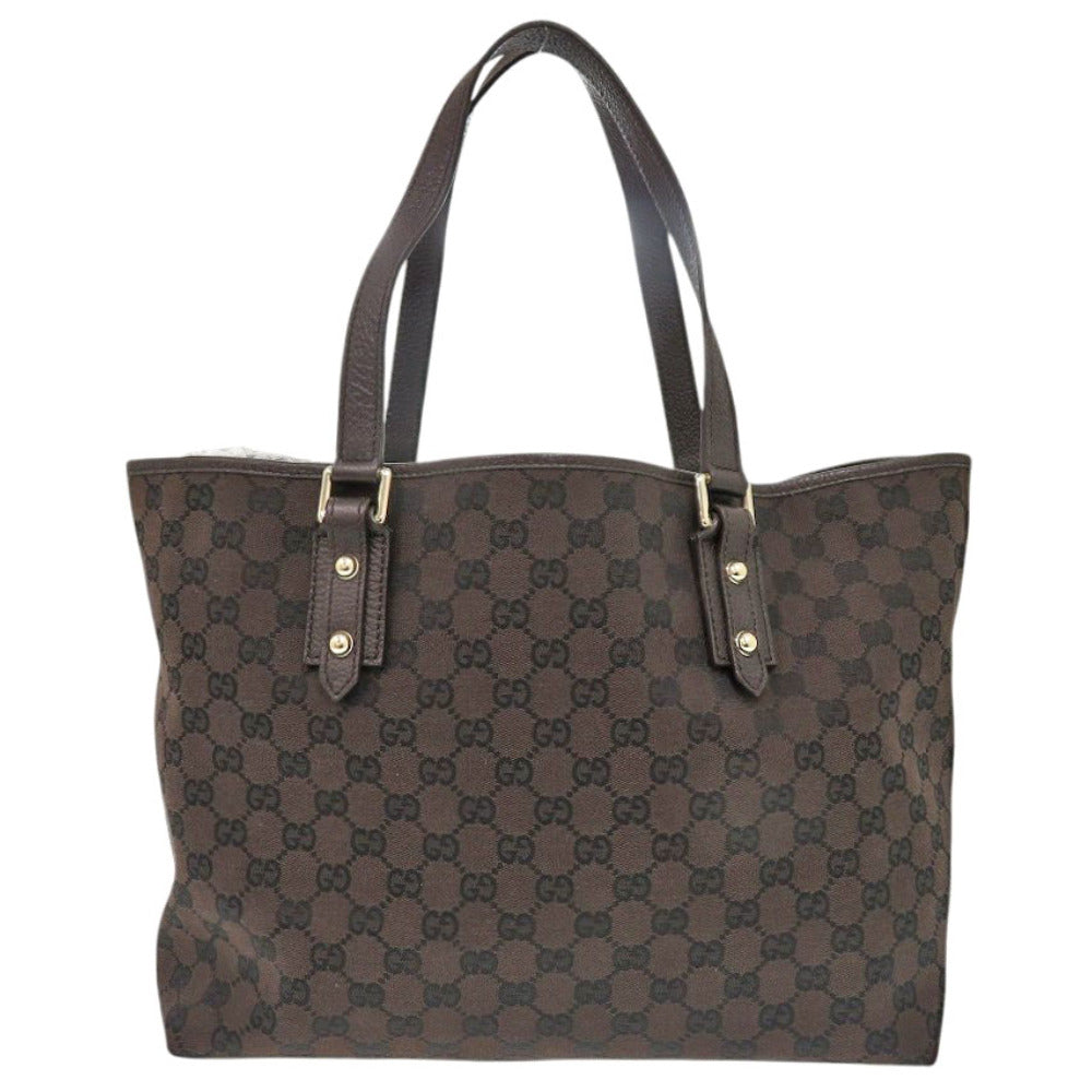 美品 グッチ GGキャンバス ブラウン トートバッグ 0369【中古】GUCCI