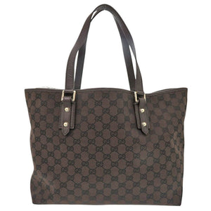 美品 グッチ GGキャンバス ブラウン トートバッグ 0369【中古】GUCCI