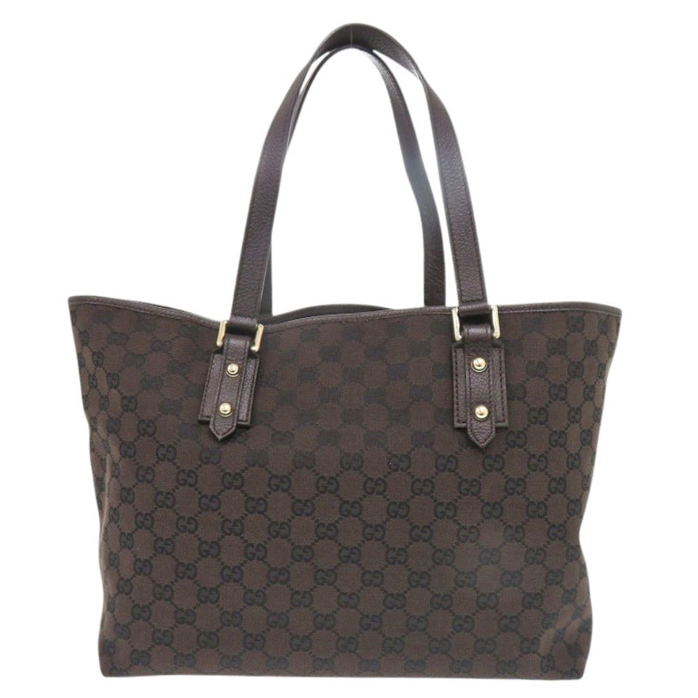 美品 グッチ GGキャンバス ブラウン トートバッグ 0369【中古】GUCCI
