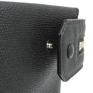 美品 ヴァレクストラ エンベロープ クラッチバッグ カーフ セカンドバッグ ダークグリーン 0377【中古】Valextra