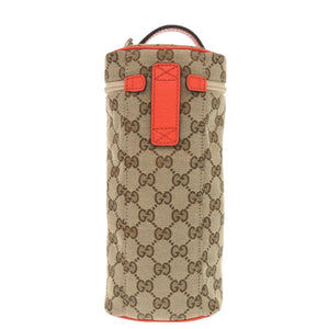 新品同様 グッチ The North Face コラボ ボトルバッグ 679760 GGキャンバス ブラウン ショルダーバッグ 0378【中古】GUCCI