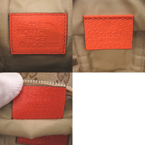 新品同様 グッチ The North Face コラボ ボトルバッグ 679760 GGキャンバス ブラウン ショルダーバッグ 0378【中古】GUCCI