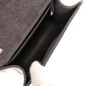 新品同様 ジミーチュウ ミニパリス グリッター ラメ シルバー レザー ショルダーバッグ 0408【中古】JIMMY CHOO