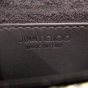 新品同様 ジミーチュウ ミニパリス グリッター ラメ シルバー レザー ショルダーバッグ 0408【中古】JIMMY CHOO