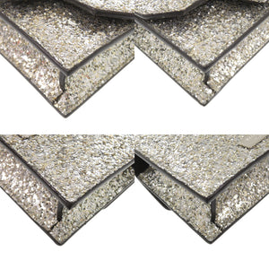 新品同様 ジミーチュウ ミニパリス グリッター ラメ シルバー レザー ショルダーバッグ 0408【中古】JIMMY CHOO