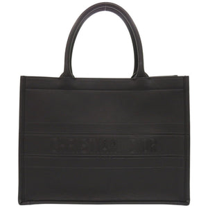 新品同様 クリスチャンディオール ブックトート ミディアム M1296ZGSB カーフレザー ブラック トートバッグ 黒 0424【中古】Christian Dior