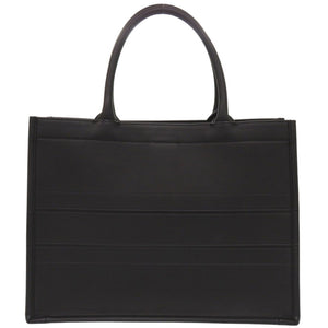 新品同様 クリスチャンディオール ブックトート ミディアム M1296ZGSB カーフレザー ブラック トートバッグ 黒 0424【中古】Christian Dior