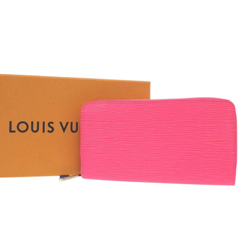 新品同様 ルイ ヴィトン エピレザー ラウンドジップウォレット ジッピーウォレット M80113 長財布 ピンク LV 0430【中古】LOUIS VUITTON