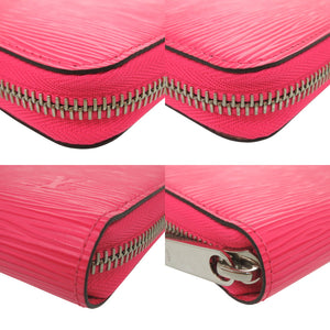 新品同様 ルイ ヴィトン エピレザー ラウンドジップウォレット ジッピーウォレット M80113 長財布 ピンク LV 0430【中古】LOUIS VUITTON