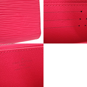 新品同様 ルイ ヴィトン エピレザー ラウンドジップウォレット ジッピーウォレット M80113 長財布 ピンク LV 0430【中古】LOUIS VUITTON