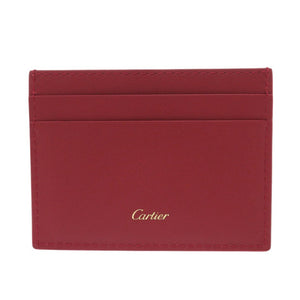 未使用 カルティエ ディアボロ ドゥ カルティエ カードホルダー L3001945 レザー レッド カードケース 赤 0442【中古】CARTIER